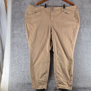 Torrid Brown Tan Jeans Super Soft Jegging Womens Short Size 24 24S High Rise